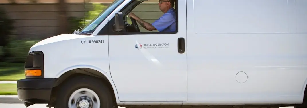 KIC Refrigeration service vehicle serving Manlius area